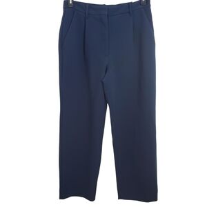Abercrombie & Fitch Sloane Tailored Wide Leg Pant Blue Size 30 Short NWT Office